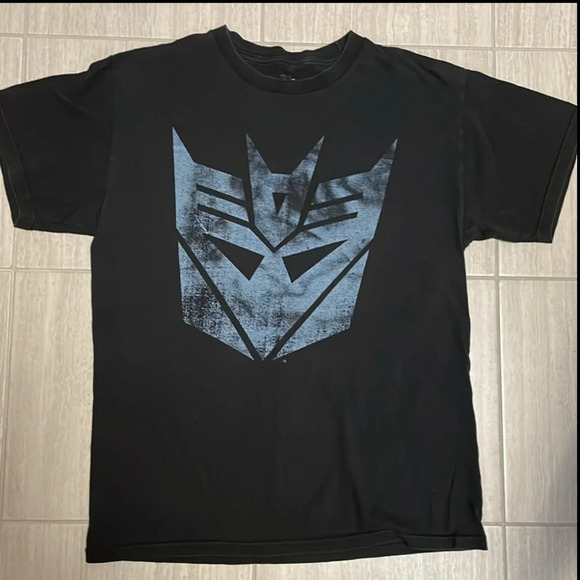 Transformers Retro 2014 Men’s Medium Black Decepticon Logo - Picture 1 of 5